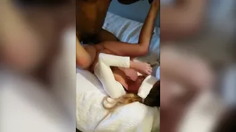 Interracial Gangbang Threesome with Big Black Cocks and Hot Wife