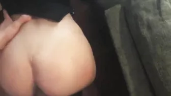 Amateur Brunette Gets Gangbanged by Big Black Cocks in Homemade Interracial Group Sex