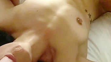 Amateur Homemade Threesome with Blowjobs & Gangbang