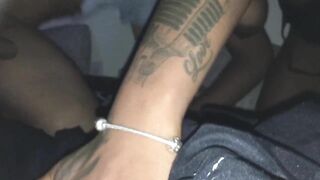 Black Slut Thrilling Interracial FMM Threesome