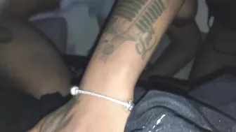 Black Slut Thrilling Interracial FMM Threesome