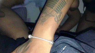 Black Slut Thrilling Interracial FMM Threesome