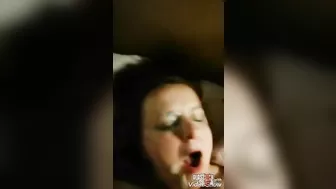 Redhead Slut Gangbang Threesome Cumshot Facial FMM