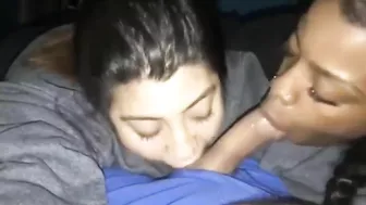 Interracial Threesome Blowjob Amateur Homemade Porn