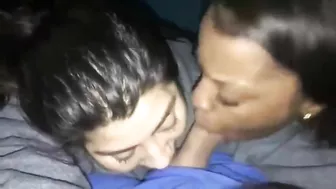 Interracial Threesome Blowjob Amateur Homemade Porn