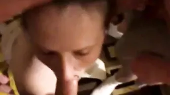 MILF Wife Double Blowjob & Gangbang with Cuckold Hubby