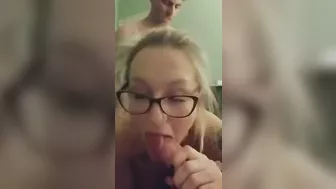 Blonde Wife Amateur Threesome Gangbang