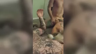 Blonde Wife Amateur Threesome Gangbang