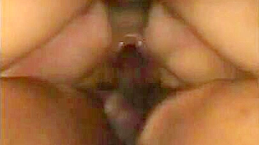 Wife Squirting Orgasm in Amateur Threesome with BBC and Double Penetration