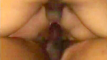 Wife Squirting Orgasm in Amateur Threesome with BBC and Double Penetration