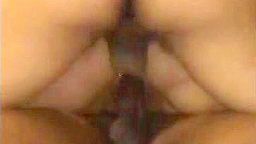 Wife Squirting Orgasm in Amateur Threesome with BBC and Double Penetration