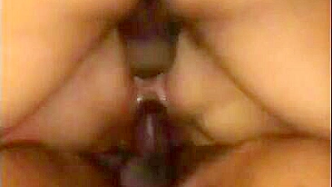 Wife Squirting Orgasm in Amateur Threesome with BBC and Double Penetration