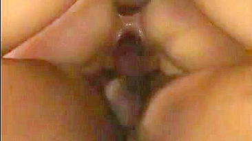 Wife Squirting Orgasm in Amateur Threesome with BBC and Double Penetration