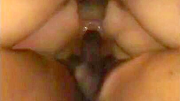 Wife Squirting Orgasm in Amateur Threesome with BBC and Double Penetration