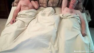 MILF Gangbang in Hotel Room - Homemade Wife Threesome