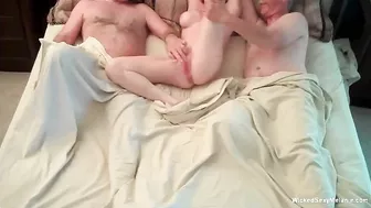 MILF Gangbang in Hotel Room - Homemade Wife Threesome