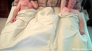 MILF Gangbang in Hotel Room - Homemade Wife Threesome