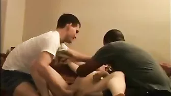 Interracial Threesome Amateur Homemade Gangbang FMM Swinger Group Sex