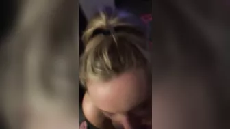 Blonde Cum Slut Gabriela Sucks Hard in Homemade Threesome