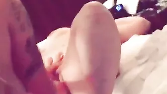 Amateur BBW Wife Thrilling Gangbang with Hubby & Friend