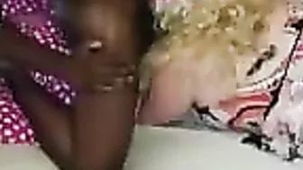 Interracial Gangbang Training Thick White BBW for Blowjob & Spitroast