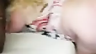 Interracial Gangbang Training Thick White BBW for Blowjob & Spitroast