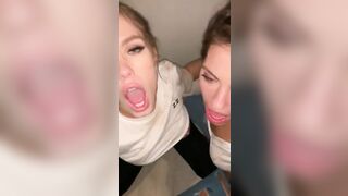 Amateur Threesome Blowjob - Luckiest Cock Alive!