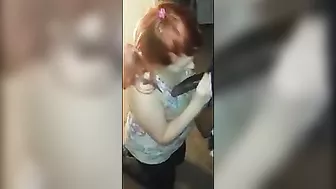 Redhead Wife Interracial Threesome Blowjob