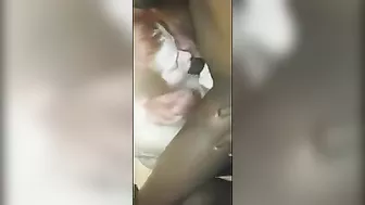 Redhead Wife Interracial Threesome Blowjob