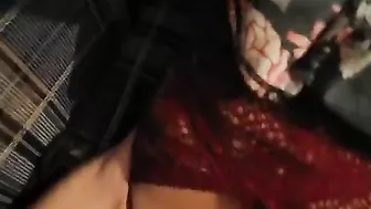 Horny Russian Guy Homemade Threesome with MILF and Spitroast