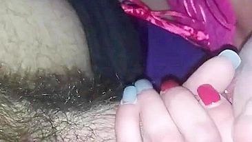 Married Slut Homemade Threesome with Hubby & Friend