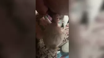 Amateur Wife Double Blowjob Threesome with Two Dicks