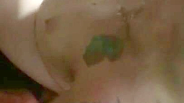 Amateur Wife Double Blowjob Threesome with Two Dicks