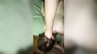 Rough Threesome with Shared Slut and Two Men