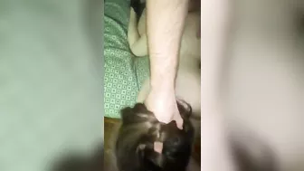 Rough Threesome with Shared Slut and Two Men