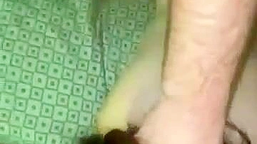 Rough Threesome with Shared Slut and Two Men