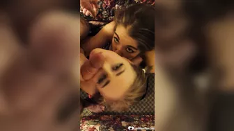 Amateur Threesome Blowjob Suckfest