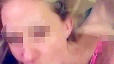 Blonde Wife Hot Homemade Threesome with Cuckold Hubby & Friend