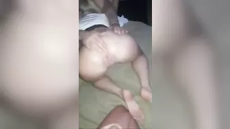 Amateur Threesome with Big Cocks and Spitroast