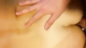 Blonde Teen Gets Double Facial in Amateur Threesome Gangbang