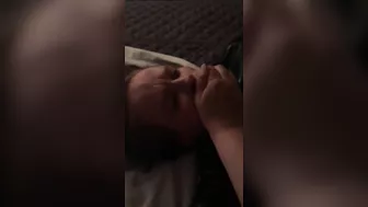 Swinger Wife Gags Hubby Cock as He Fucks Another Girl in Rough Porn