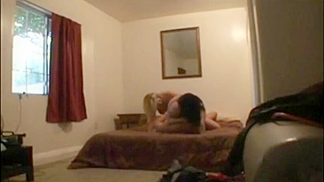 Amateur Wife FFM Threesome - Homemade Group Sex with Hubby and Another Girl