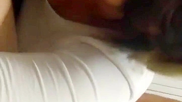 Amateur Latina Wife Threesome Fuck with Co-Worker and Cuckold Hubby
