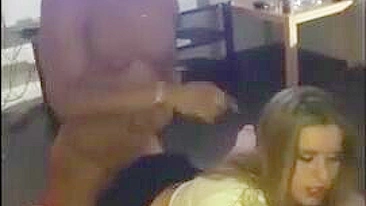 Amateur Threesome with Big Cocks and Spitroast #Wife, #3some