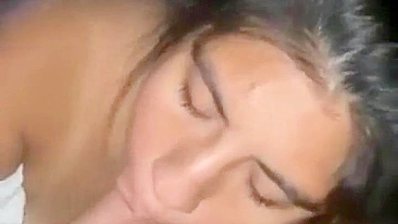 Spring Break Slut Gets Tag-Teamed in Hardcore Homemade Threesome