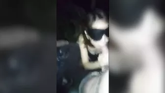 Outdoor Asian Threesome Blowjob with Cumshot and Facial