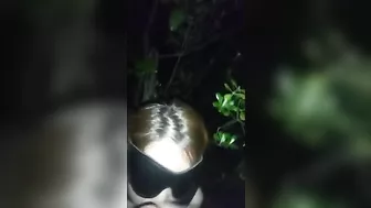 Outdoor Asian Threesome Blowjob with Cumshot and Facial