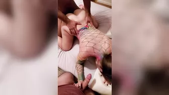 Amateur Wife Threesome with Cuckold Hubby and Swinging Partners