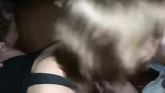 Interracial Gangbang with Nerd Threesome and Spitroast