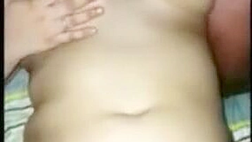 Wife Shared by Man Friend in Homemade Threesome with Big Tits and Brunette